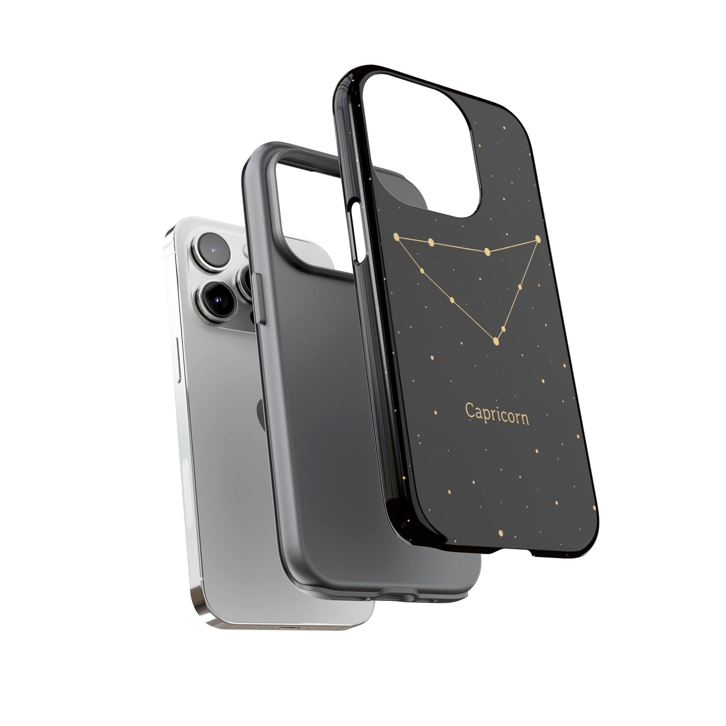 Capricorn Zodiac Constellation Phone Case – Luxe Gold Celestial Cover