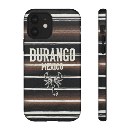 Durango Mexico Phone Case | Serape Scorpion Western Design | Mexican Heritage Tough Case for iPhone & Samsung