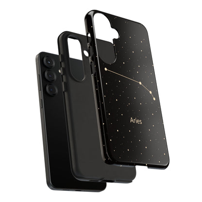 Aries Zodiac Constellation Phone Case – Luxe Gold Celestial Cover