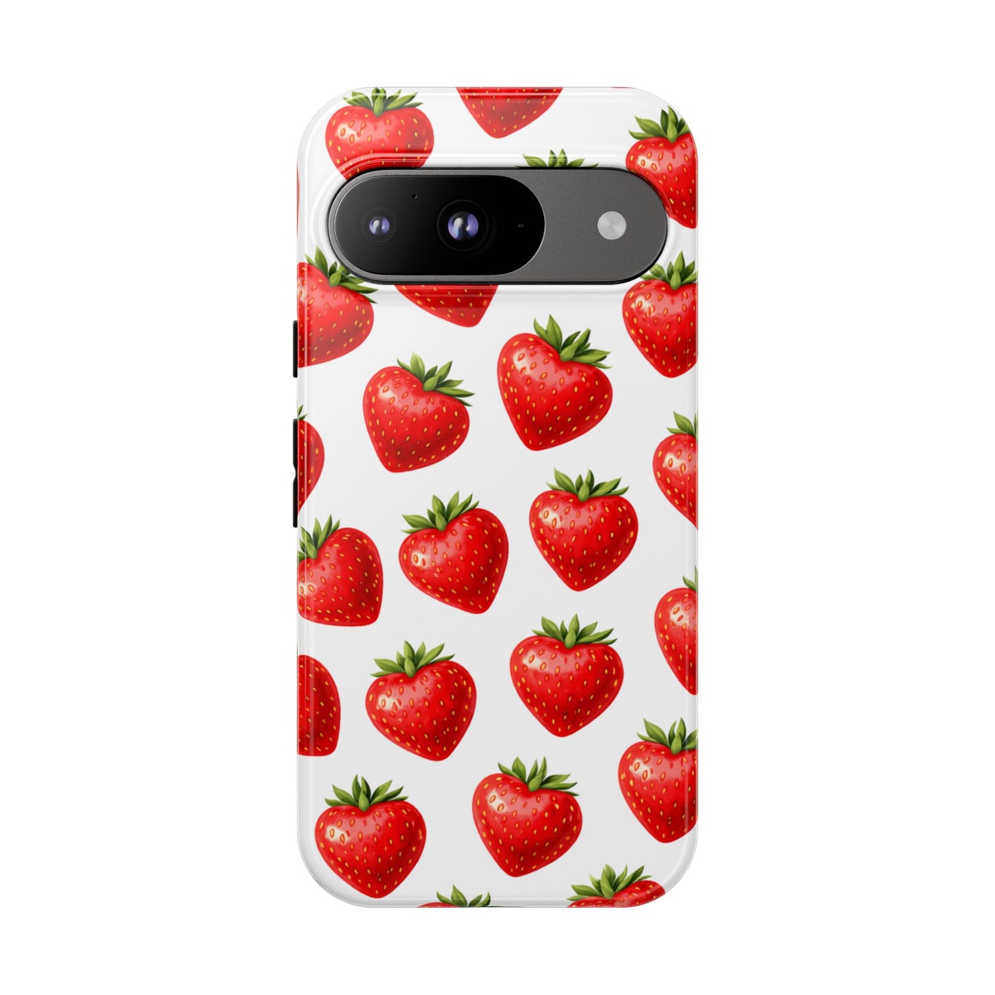 Cute Strawberry Phone Case – Aesthetic Fruit Pattern Protective Cover for Iphone, Samsung Galaxy and Pixel