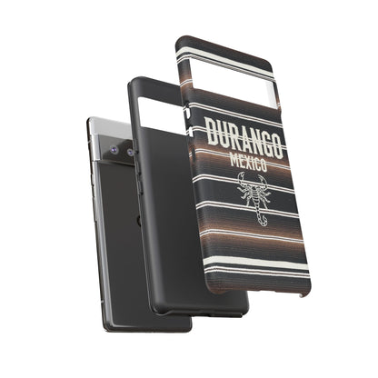 Durango Mexico Phone Case | Serape Scorpion Western Design | Mexican Heritage Tough Case for iPhone & Samsung