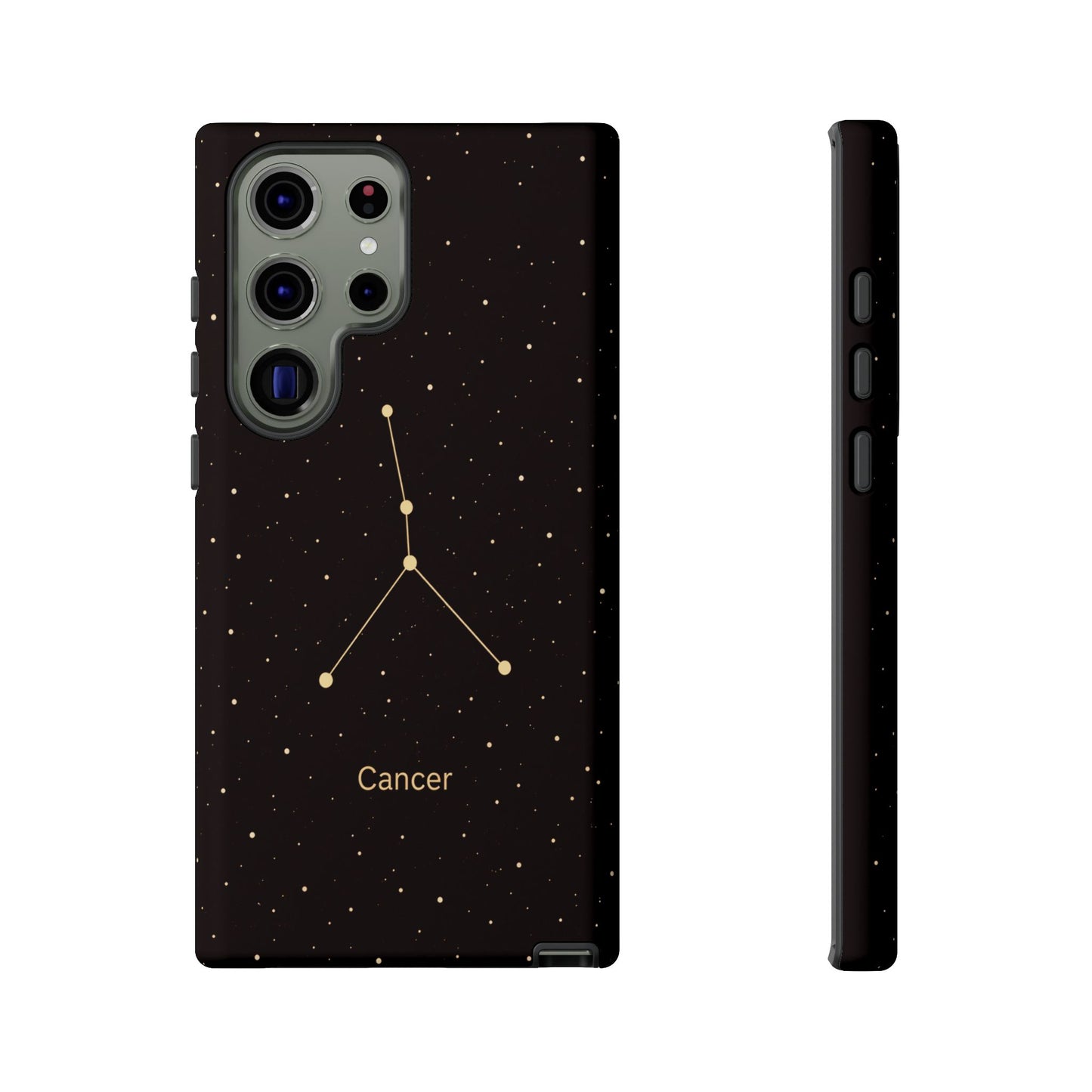 Cancer Zodiac Constellation Phone Case – Luxe Gold Celestial Cover