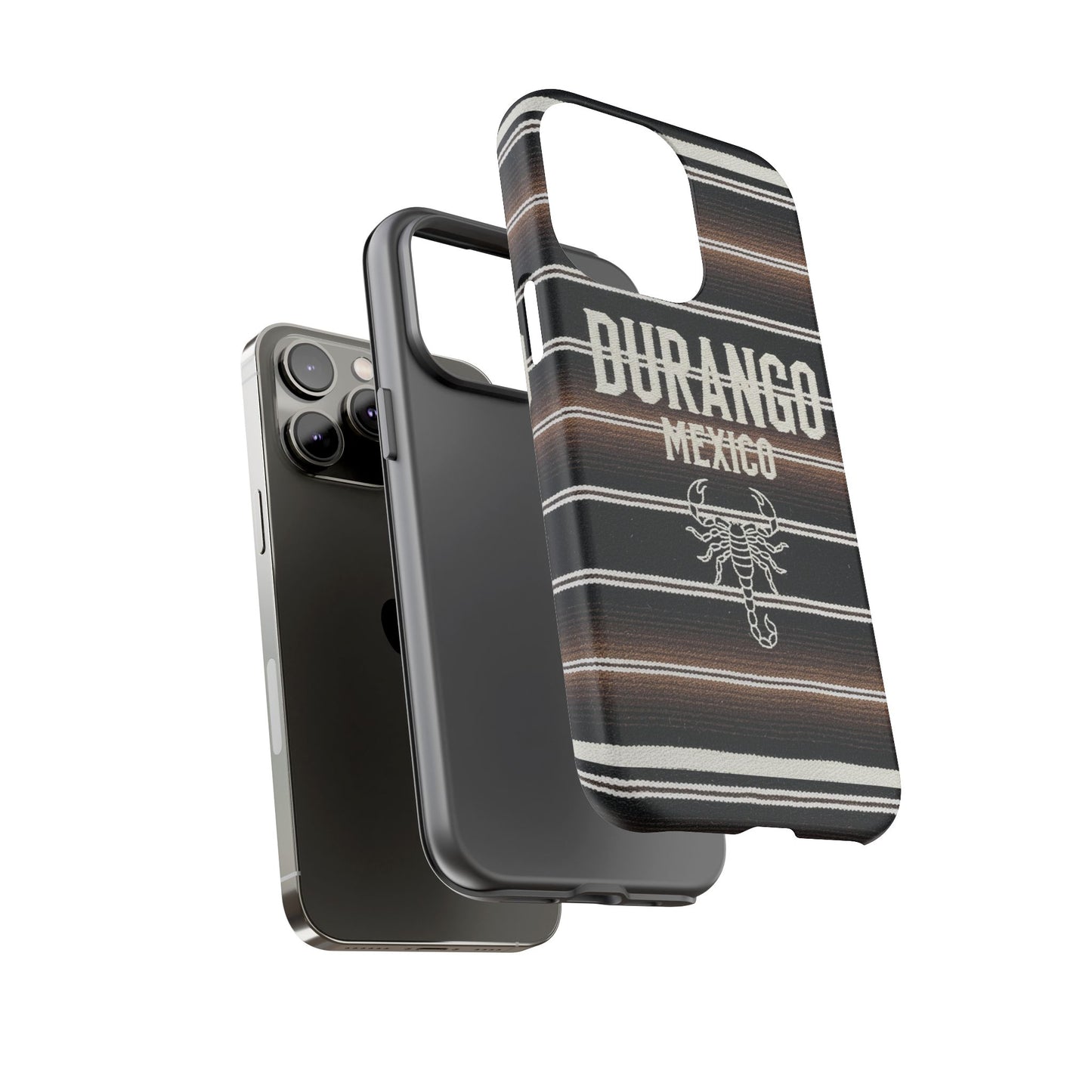 Durango Mexico Phone Case | Serape Scorpion Western Design | Mexican Heritage Tough Case for iPhone & Samsung
