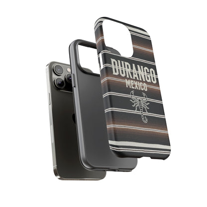 Durango Mexico Phone Case | Serape Scorpion Western Design | Mexican Heritage Tough Case for iPhone & Samsung