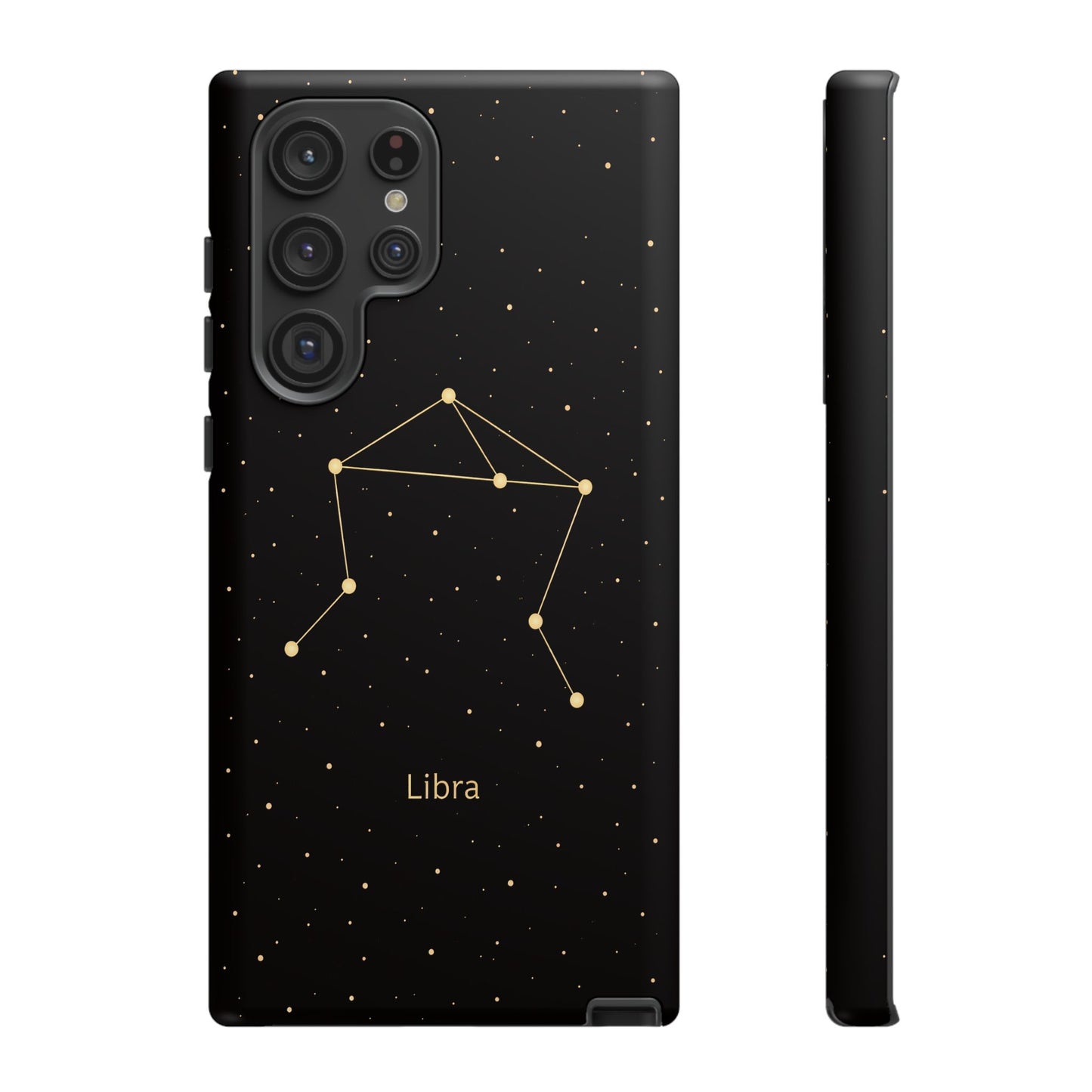Libra Zodiac Constellation Phone Case – Luxe Gold Celestial Cover