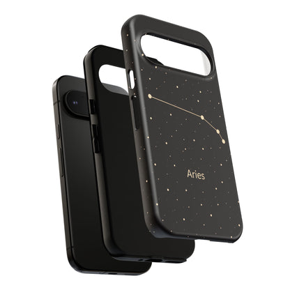 Aries Zodiac Constellation Phone Case – Luxe Gold Celestial Cover
