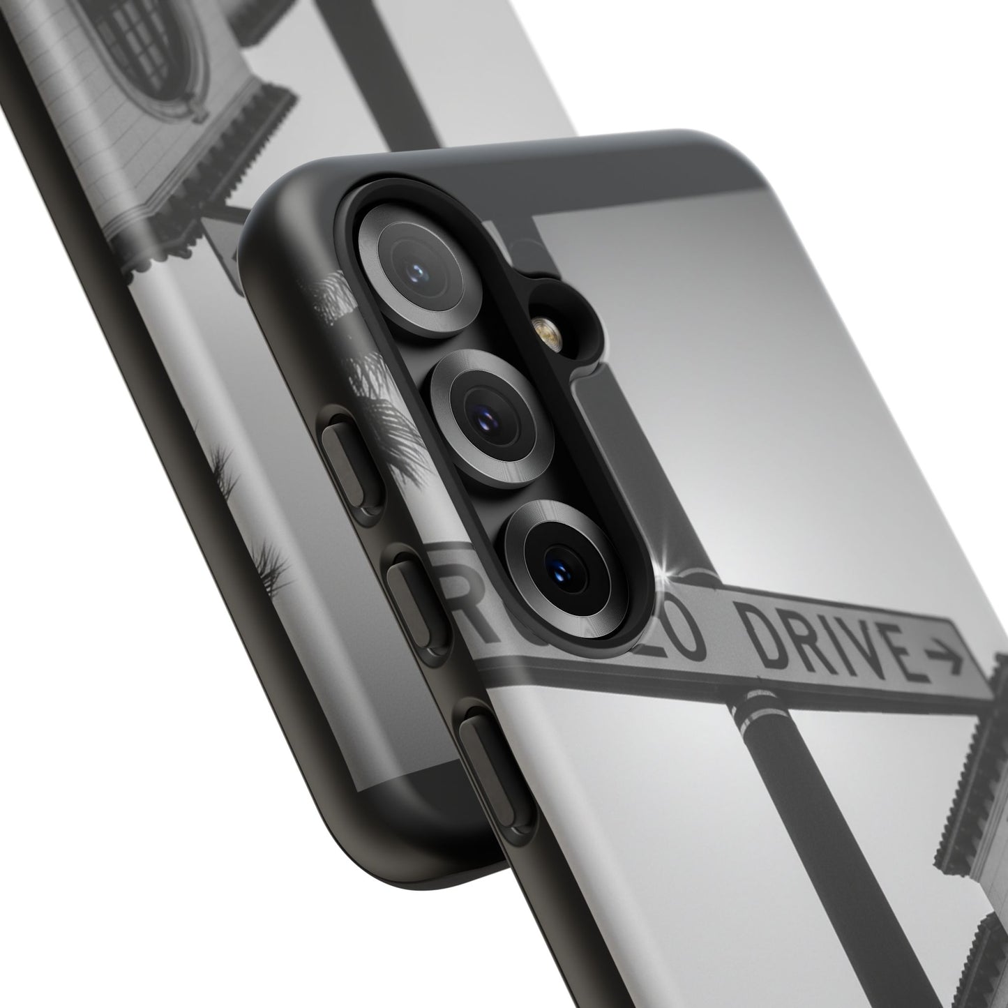 Rodeo Drive Phone Case | Los Angeles Aesthetic Black & White Photography | Luxury LA Street Tough Case for iPhone & Samsung