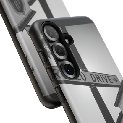 Rodeo Drive Phone Case | Los Angeles Aesthetic Black & White Photography | Luxury LA Street Tough Case for iPhone & Samsung