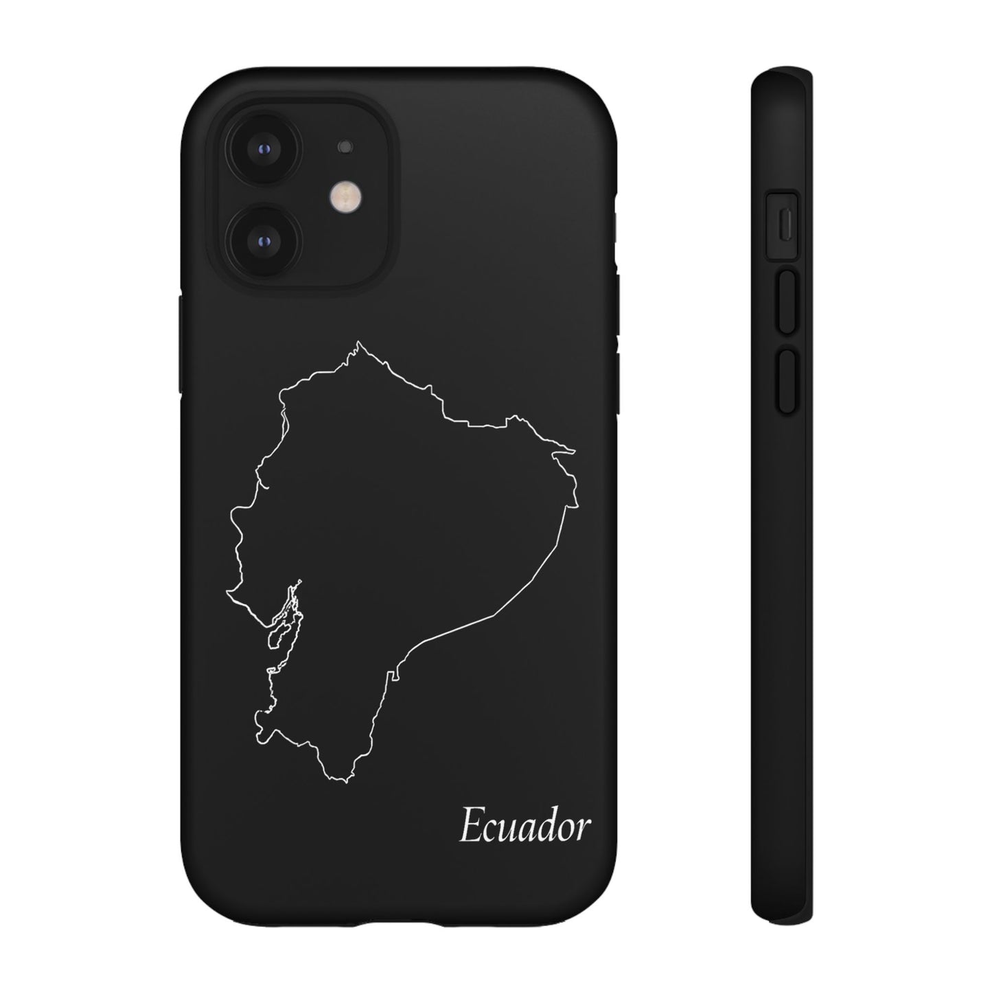 Ecuador Outline Phone Case – Minimal Country Map Tough Case (iPhone, Samsung, Pixel)