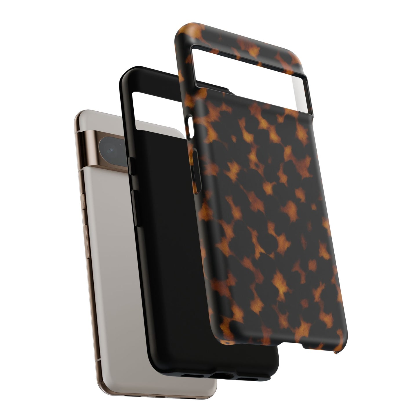 Tortoiseshell Phone Case – Brown Leopard Pattern Luxury Tough Protective Case