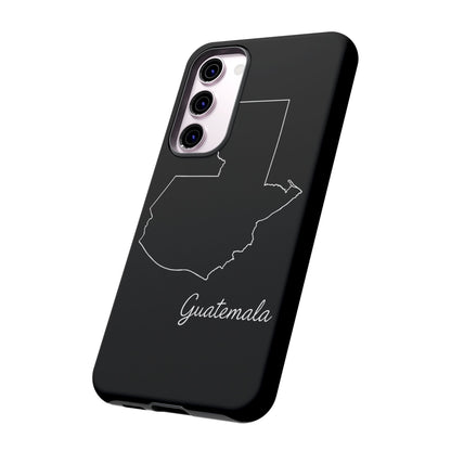 Guatemala Outline Phone Case – Minimal Country Map Tough Case (iPhone, Samsung, Pixel)