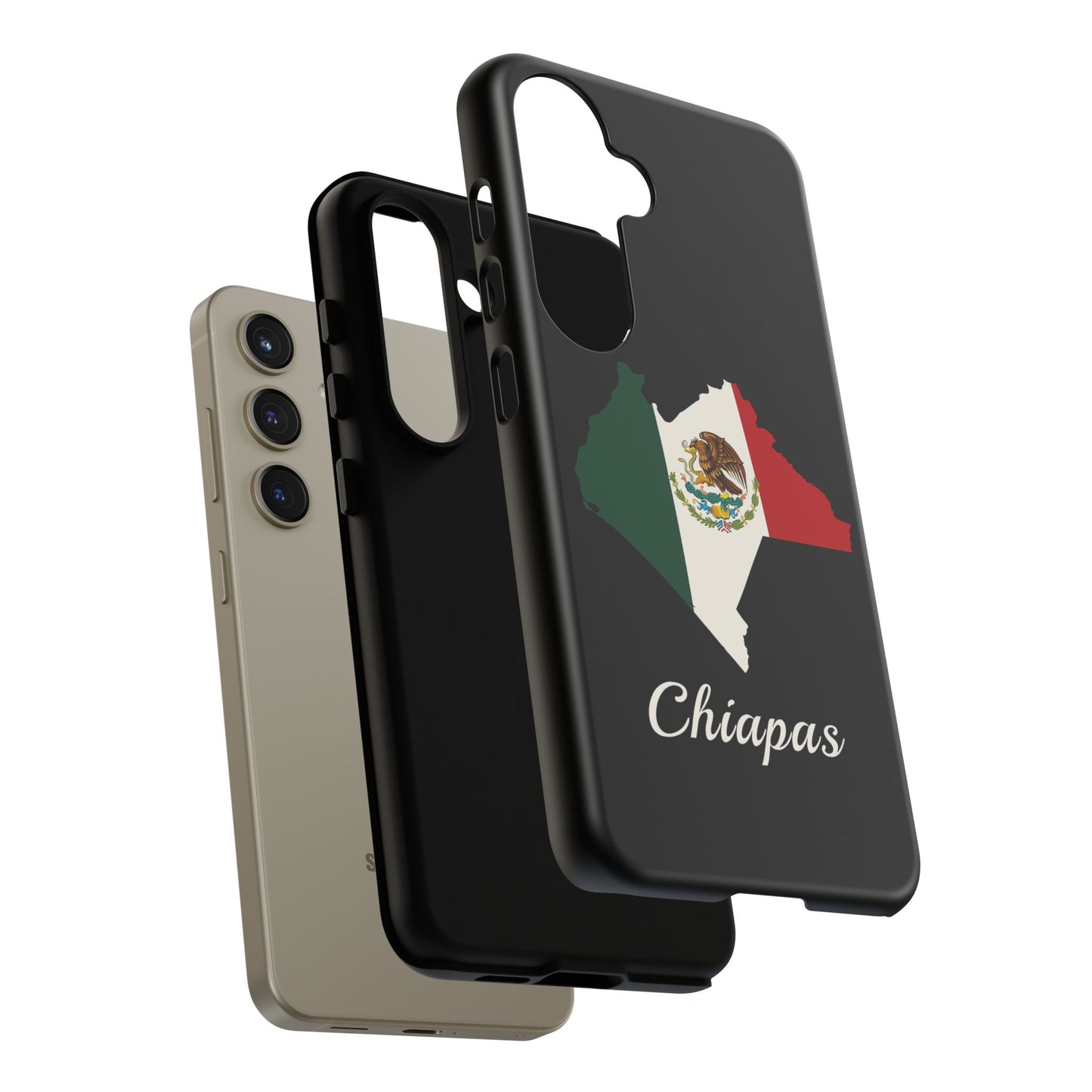 Chiapas Mexico Flag Map Phone Case | Mexican American Pride Tough Case for iPhone & Samsung