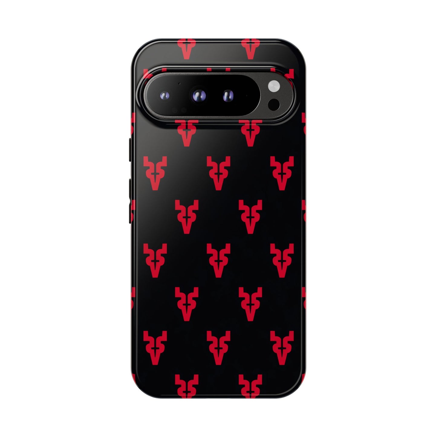 Mazatlán Bull Phone Case – Black Red Streetwear Tough Shockproof Cover