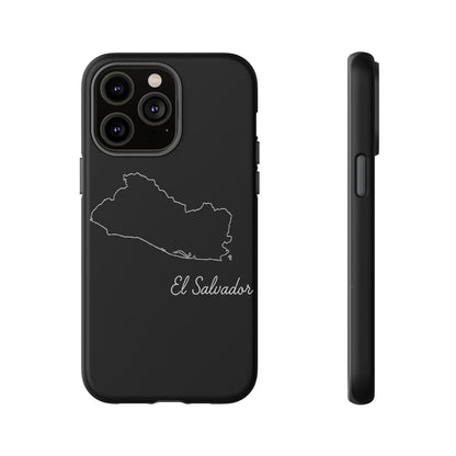 El Salvador Outline Phone Case – Minimal Country Map Tough Case (iPhone, Samsung, Pixel)