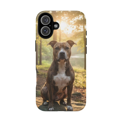 Pit Bull Phone Case – Dog Portrait Tough Case (iPhone, Samsung, Pixel)