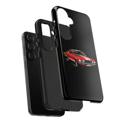 Red Muscle Car Phone Case – Classic Car Racing Tough Protective Case