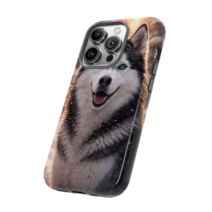Siberian Husky Tough Phone Case | Blue Eyes Dog Cover Protective iPhone Case