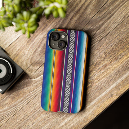 Serape Stripe Phone Case – Colorful Mexican Blanket Pattern Tough Case