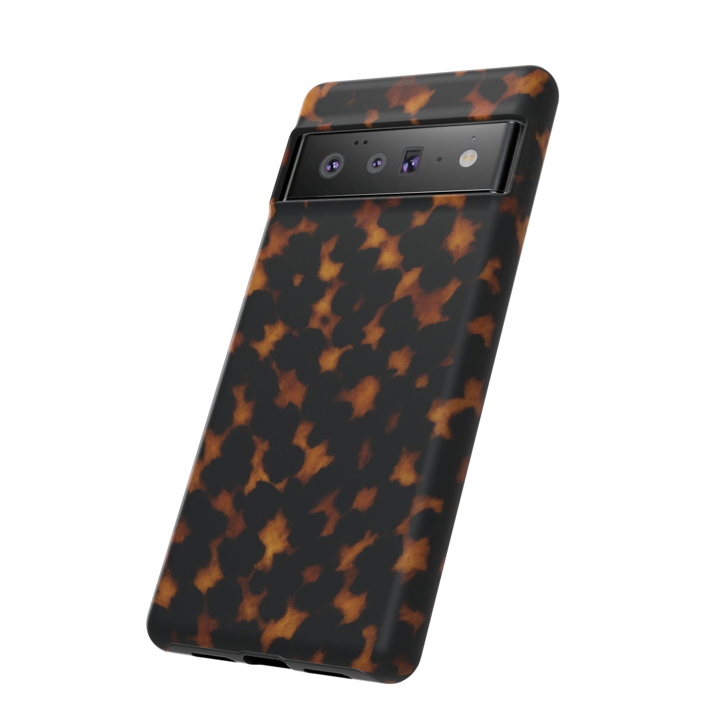 Tortoiseshell Phone Case – Brown Leopard Pattern Luxury Tough Protective Case