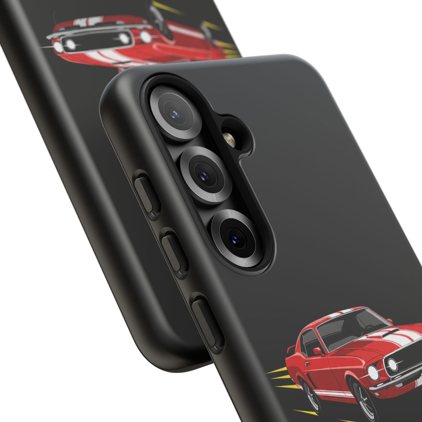 Red Muscle Car Phone Case – Classic Car Racing Tough Protective Case
