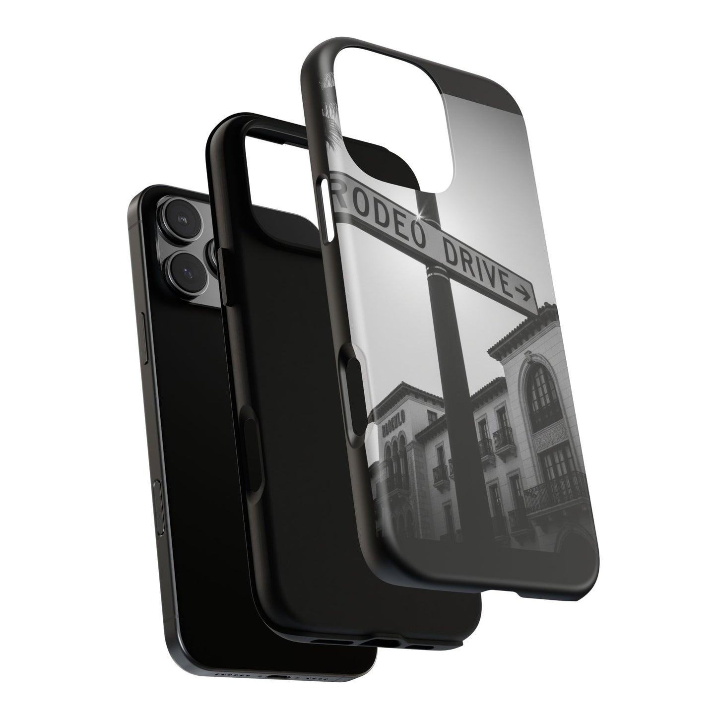 Rodeo Drive Phone Case | Los Angeles Aesthetic Black & White Photography | Luxury LA Street Tough Case for iPhone & Samsung
