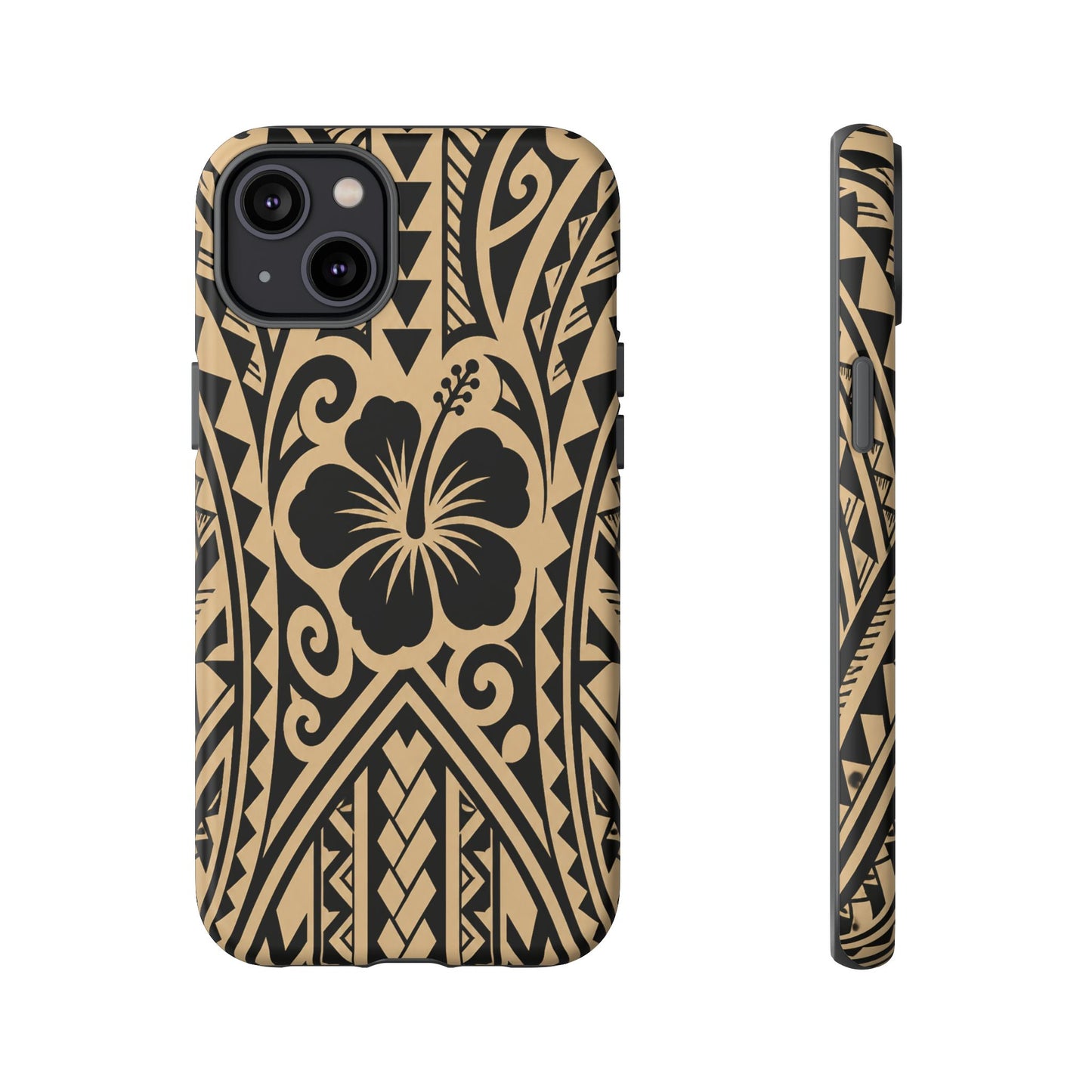Polynesian Tribal Hawaiin Hibiscus Phone Case for iPhone Samsung Galaxy