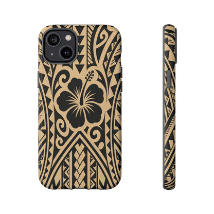 Polynesian Tribal Hawaiin Hibiscus Phone Case for iPhone Samsung Galaxy