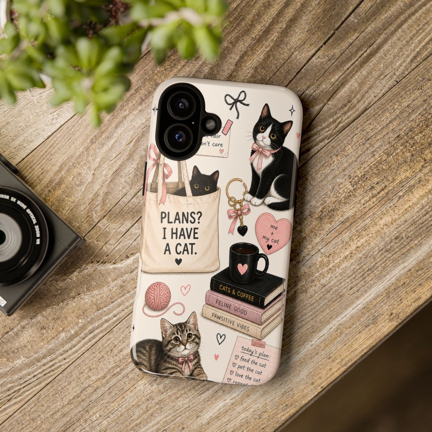 Cat Lover Phone Case | Plans? I Have A Cat Cute Aesthetic Cover