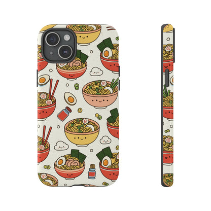 Kawaii Ramen Phone Case – Cute Japanese Food Pattern | Noodle Bowl Aesthetic Case