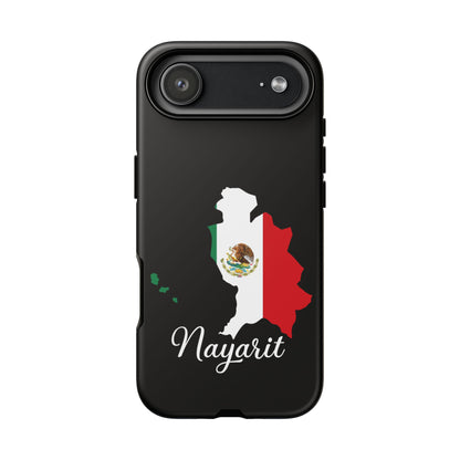 Nayarit Mexico Flag Map Phone Case | Mexican American Pride Tough Case for iPhone & Samsung