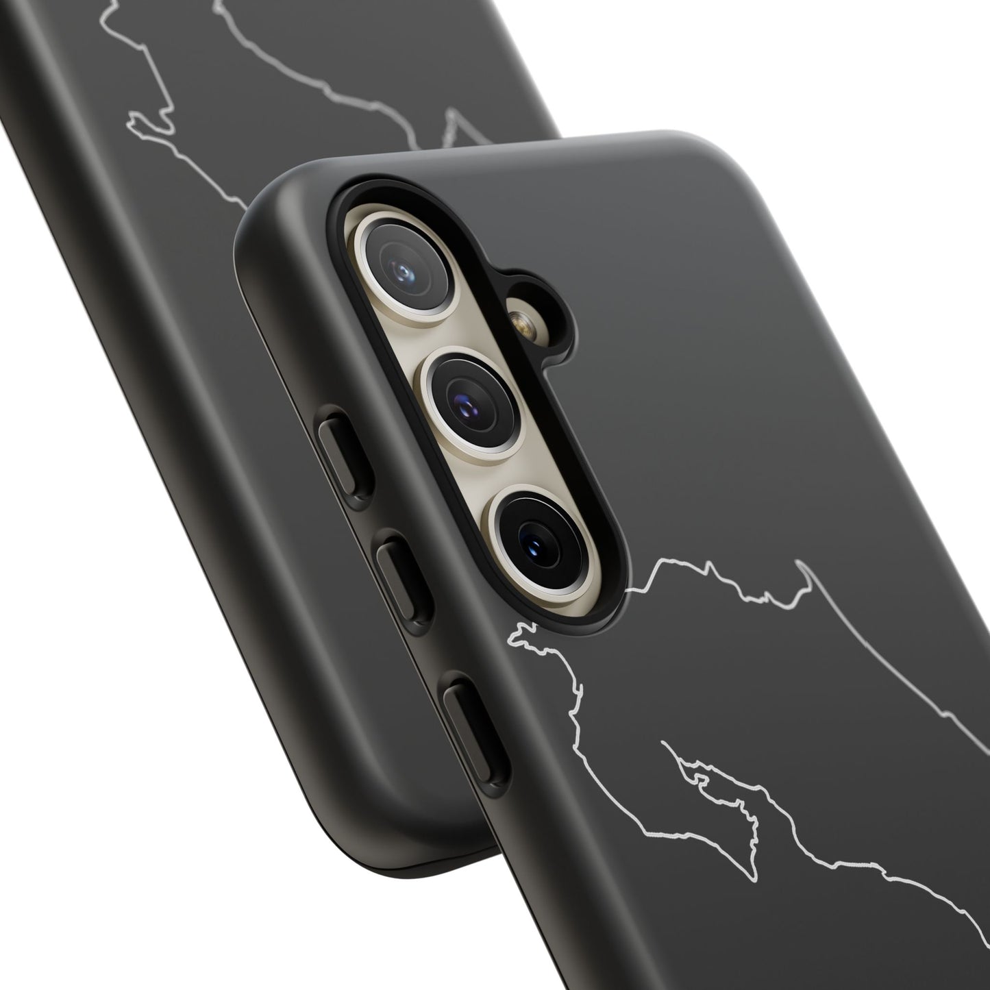 Costa Rica Outline Phone Case – Minimal Country Map Tough Case (iPhone, Samsung, Pixel)