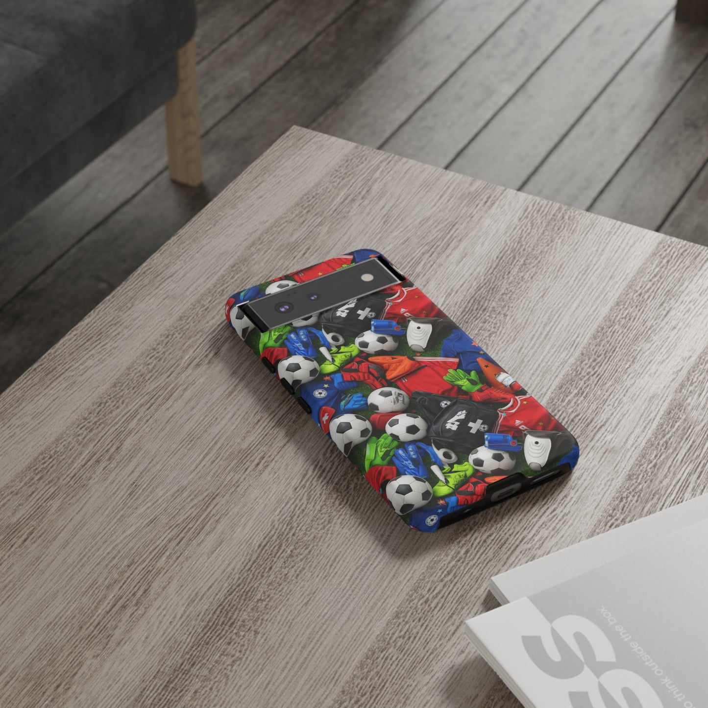 Soccer Ball Pattern Phone Case – Sports Fan Tough Protective Game Day Case