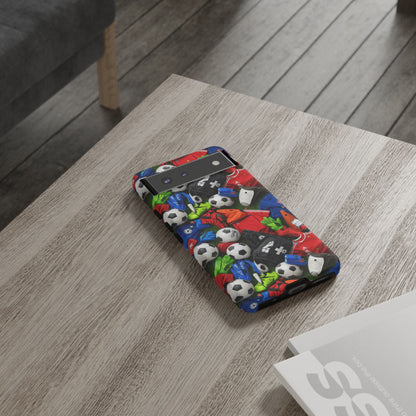 Soccer Ball Pattern Phone Case – Sports Fan Tough Protective Game Day Case