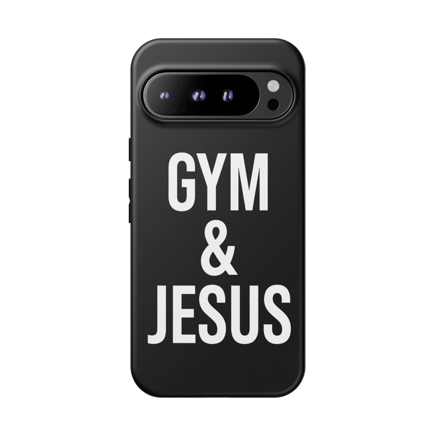 Gym & Jesus Phone Case Christian Faith Workout Gym Motivation Case