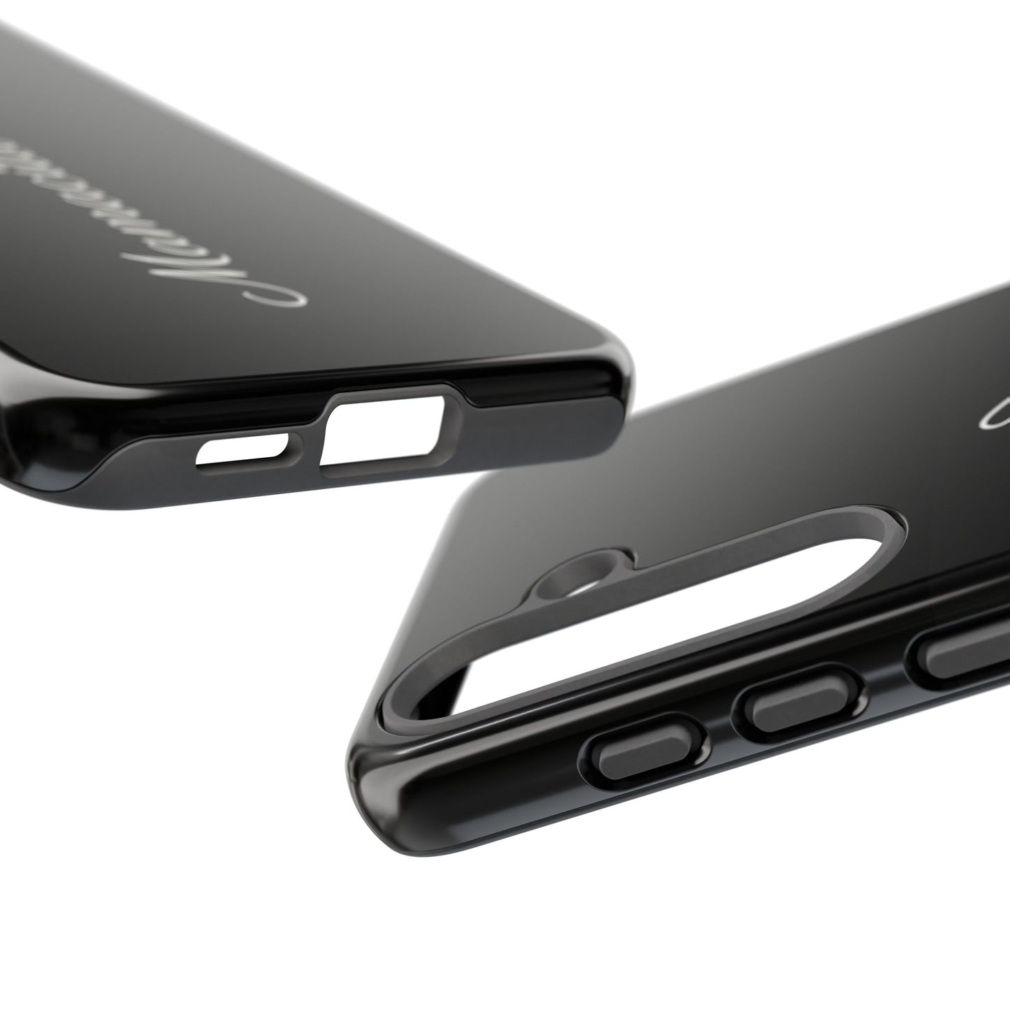 Mamacita Script Phone Case | Minimal Black Tough Case | Sleek Aesthetic Cover