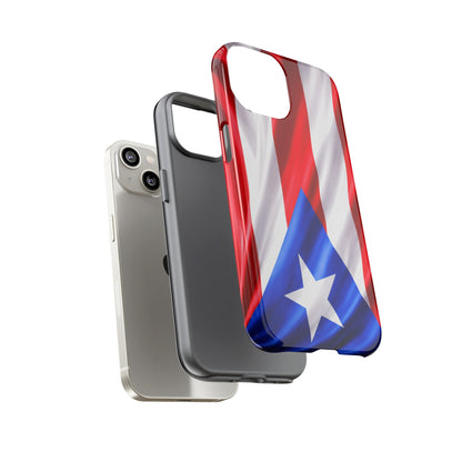 Puerto Rico Flag Phone Case | Boricua Pride Tough Case | Puerto Rican Flag Protective Cover for iPhone & Samsung