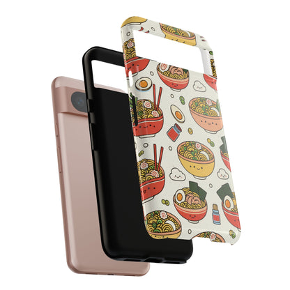 Kawaii Ramen Phone Case – Cute Japanese Food Pattern | Noodle Bowl Aesthetic Case