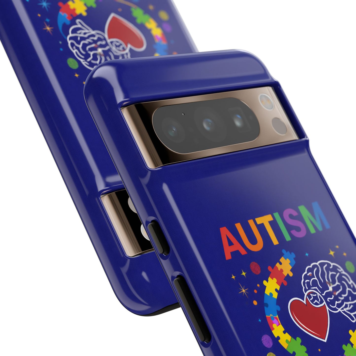 Autism Awareness Tough Case – "Love Connects All Pieces" Phone Case for Iphone, Samsung Galaxy and Pixel