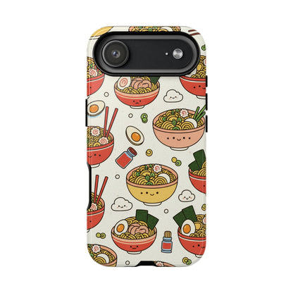 Kawaii Ramen Phone Case – Cute Japanese Food Pattern | Noodle Bowl Aesthetic Case