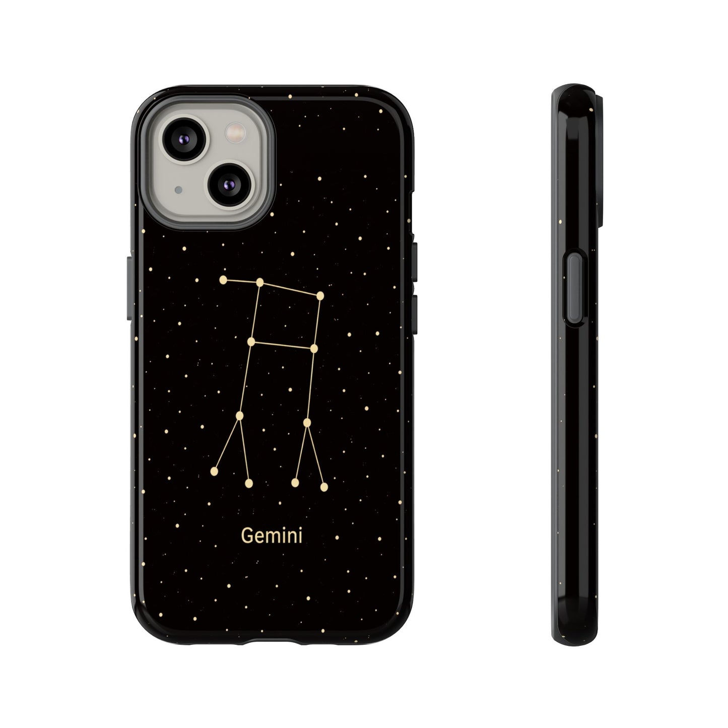 Gemini Zodiac Constellation Phone Case – Luxe Gold Celestial Cover