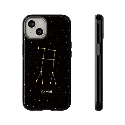 Gemini Zodiac Constellation Phone Case – Luxe Gold Celestial Cover