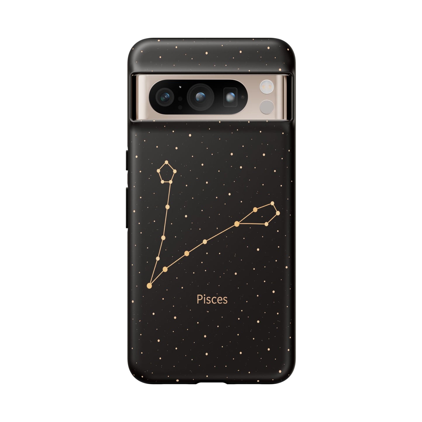 Pisces Zodiac Constellation Phone Case – Luxe Gold Celestial Cover