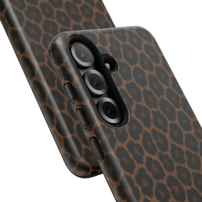 Brown Leopard Print Phone Case | Classic Animal Print Aesthetic Tough Protective Case