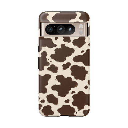 Western Cow Print Tough Phone Case for iPhone Samsung Galaxy Pixel