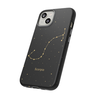 Scorpio Zodiac Constellation Phone Case – Luxe Gold Celestial Cover