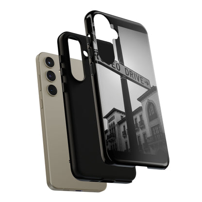 Rodeo Drive Phone Case | Los Angeles Aesthetic Black & White Photography | Luxury LA Street Tough Case for iPhone & Samsung