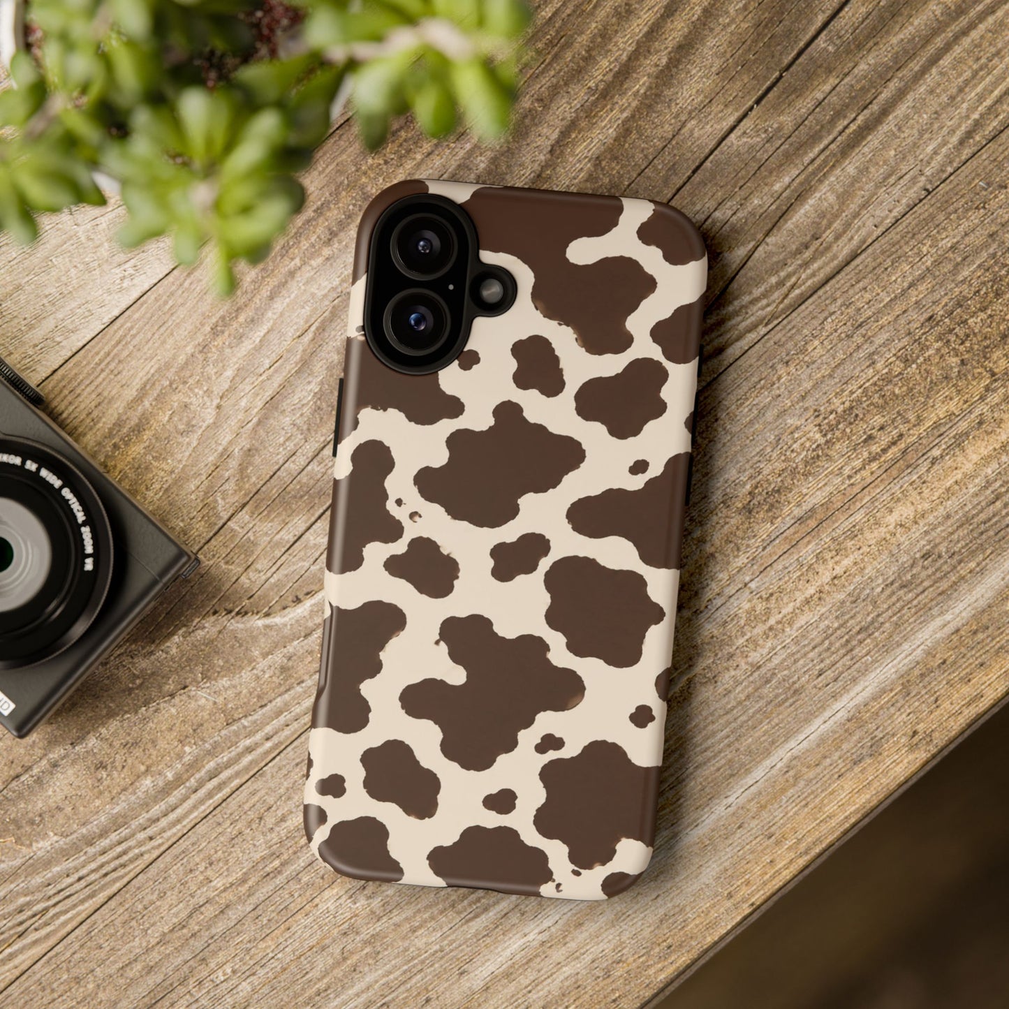 Western Cow Print Tough Phone Case for iPhone Samsung Galaxy Pixel