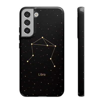 Libra Zodiac Constellation Phone Case – Luxe Gold Celestial Cover