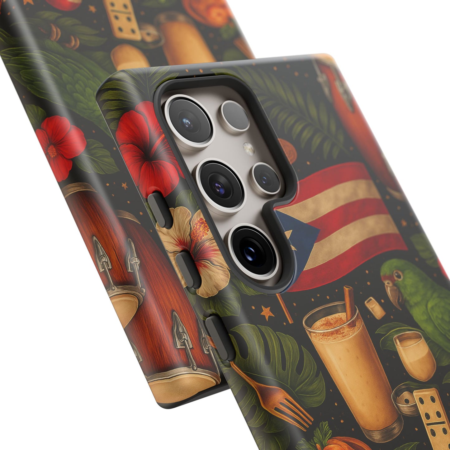 Puerto Rican Culture Phone Case | Boricua Icons Caribbean Aesthetic Tough Protective Case