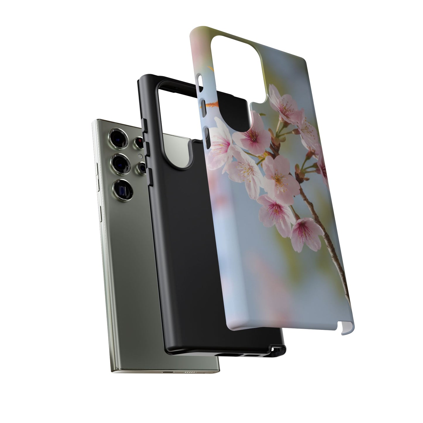 Cherry Blossom Phone Case – Pink Floral Tough Case (iPhone, Samsung Galaxy, Pixel)